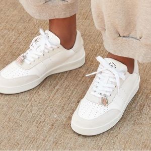 Loeffler Randall Keeley White Beaded Pin Sneaker White Size 7 (US Women's)